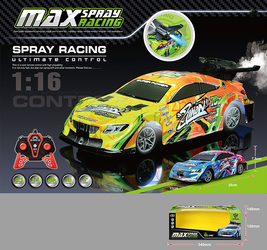 Машина на бат. на р/у, 4х4, дым. 