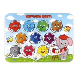 Обучающая игра Рамка-вкладыш.Изучаем цвета,