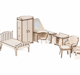 Конструктор Спальня для кукольного дома Венеция