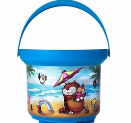 Ведро-формочка СОЮЗМУЛЬТФИЛЬМ 2 л Попугай Кеша впл.этикетка